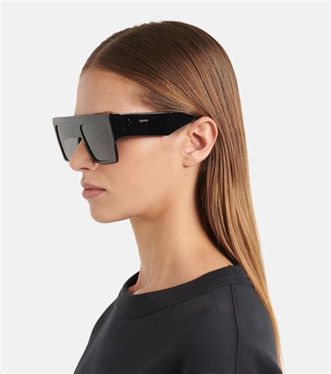 celine sunglasses shadow|celine 60mm flat top sunglasses.